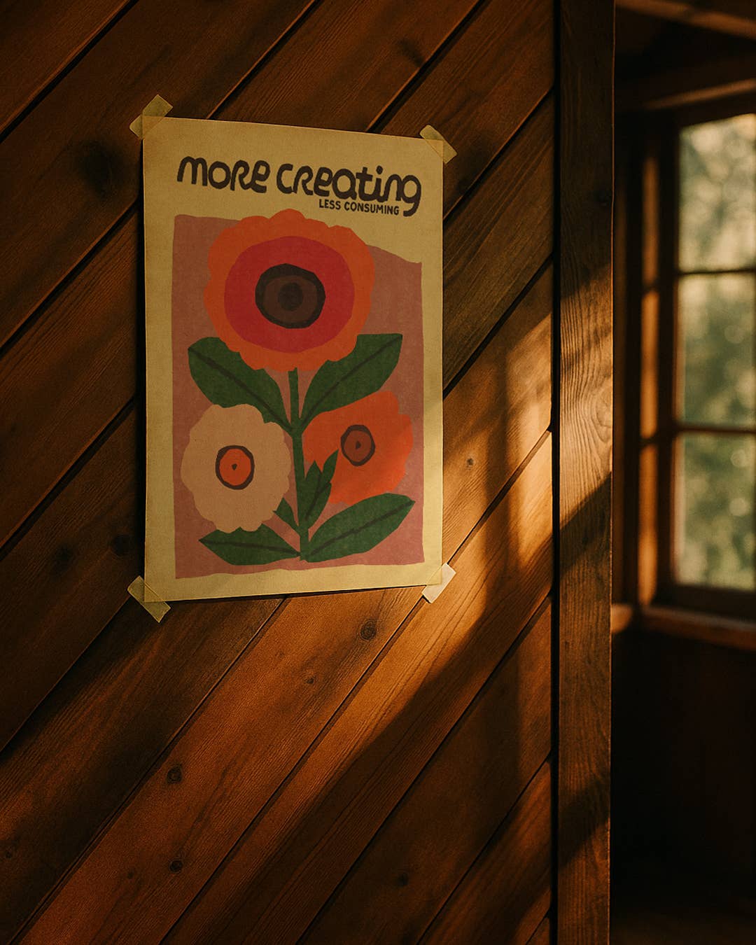 More Creating, Less Consuming 8x10 Print