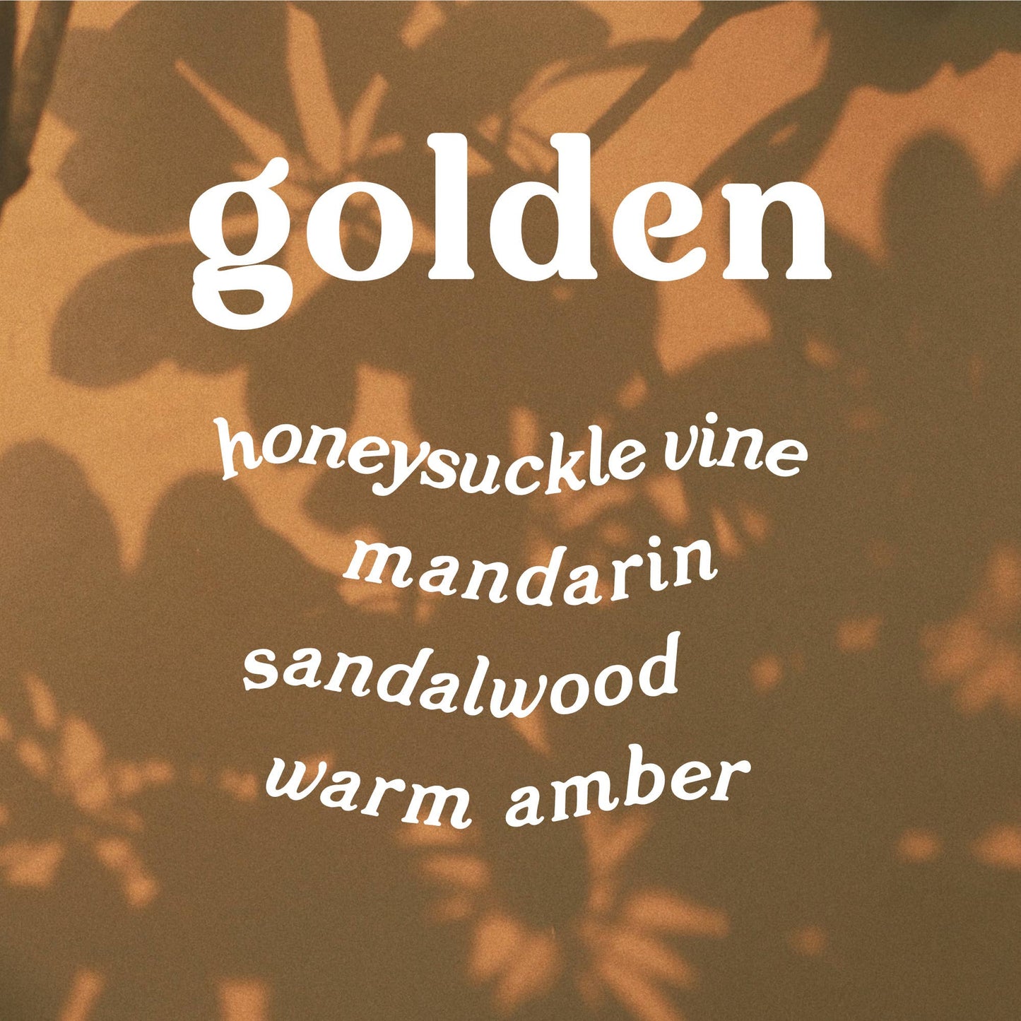 Golden Reed Diffuser (Amber + Honeysuckle)