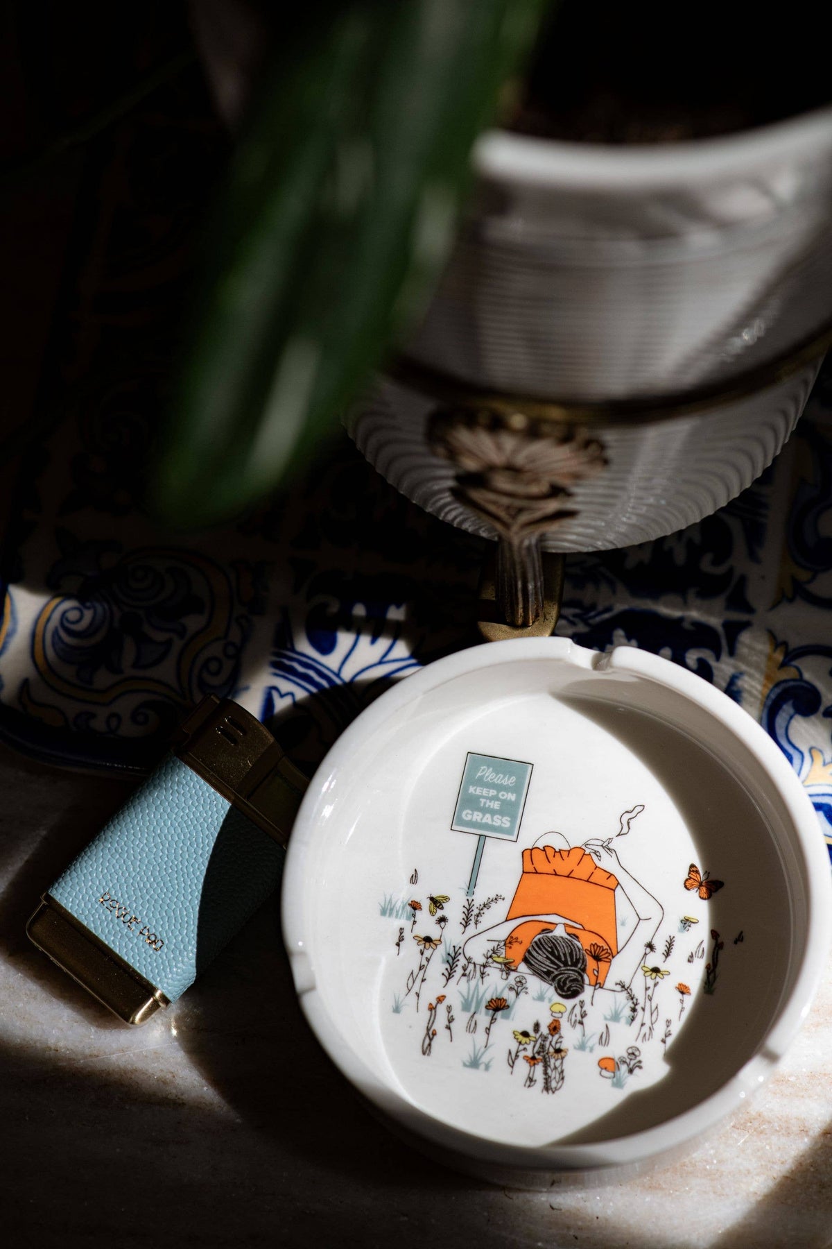 Porcelain Vintage Ashtray