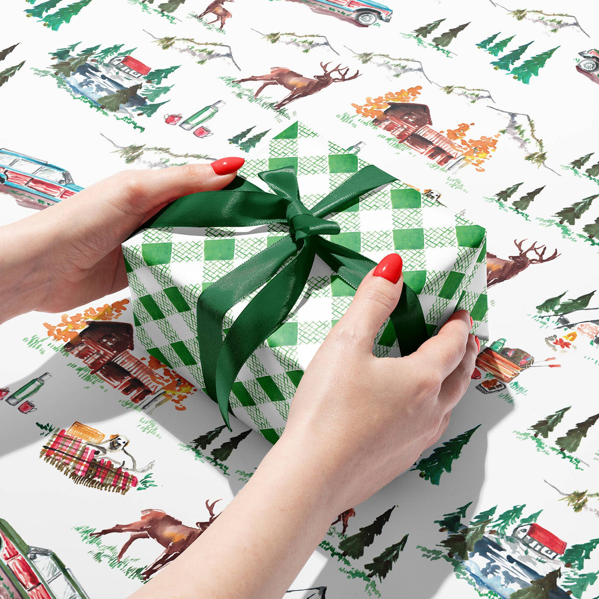 Mountain Cabin Eco Gift Wrap