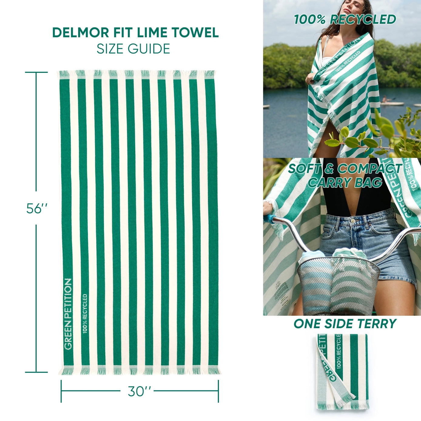 Delmor Fit Lime Bath Towel