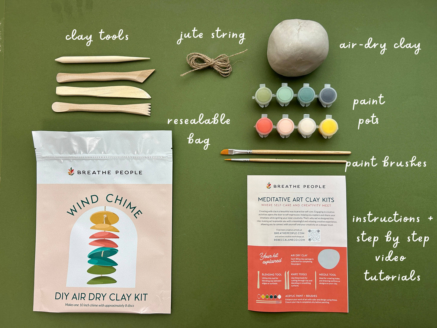 Wind Chimes DIY Craft Clay Kit