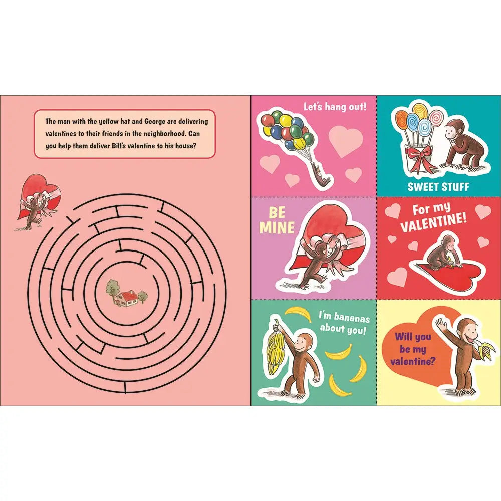 Curious George's V-Day Activity Book