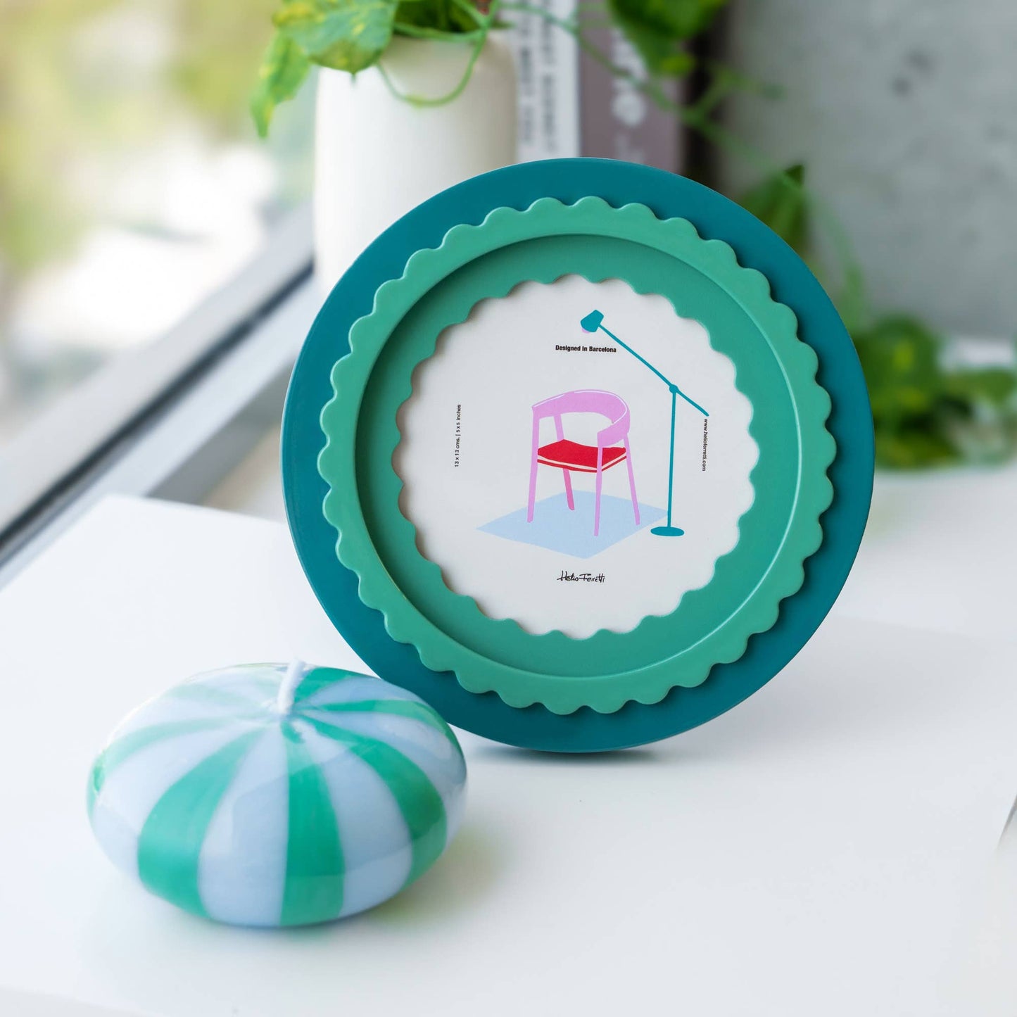 Round Glossy Photo Frame