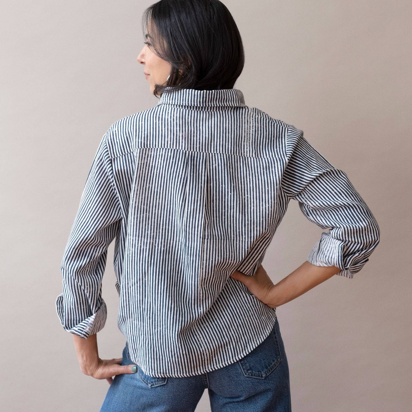 Navy Stripes Pali Top