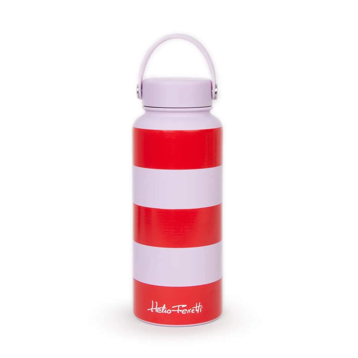Red & Pink Striped Bottle