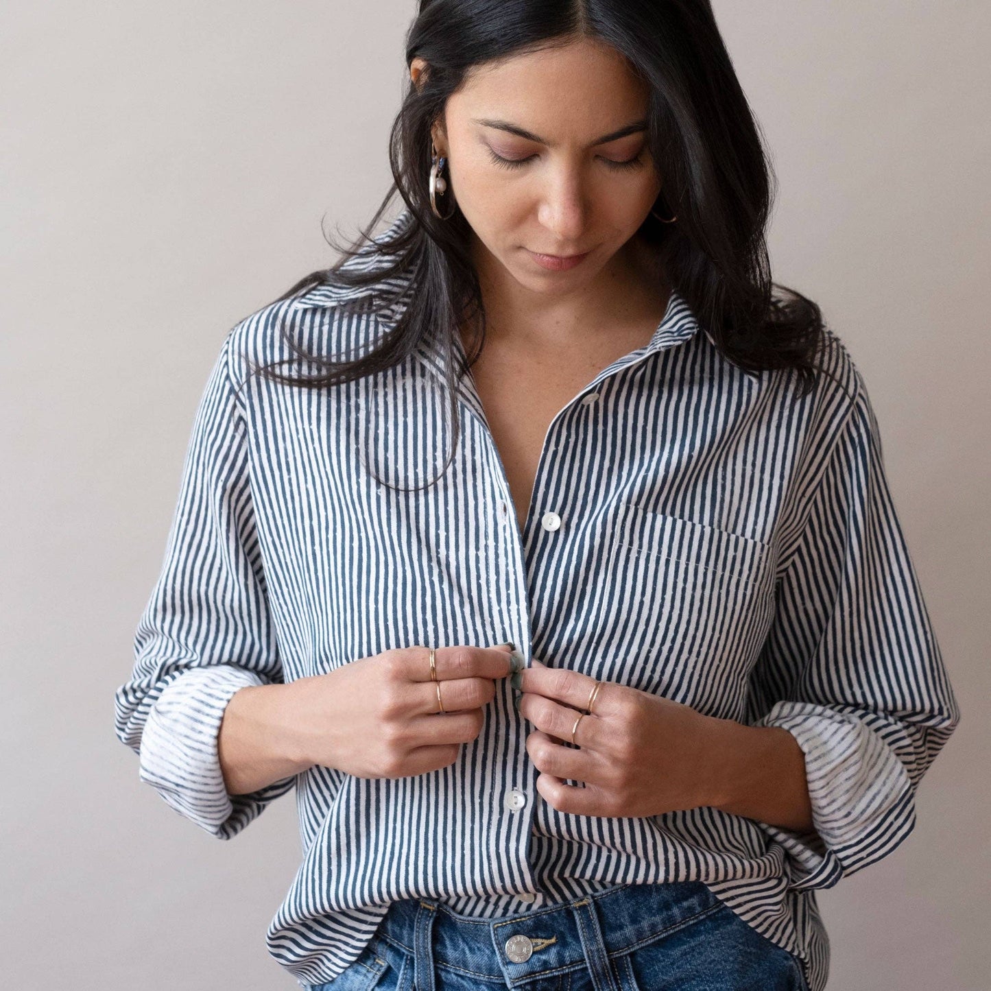 Navy Stripes Pali Top