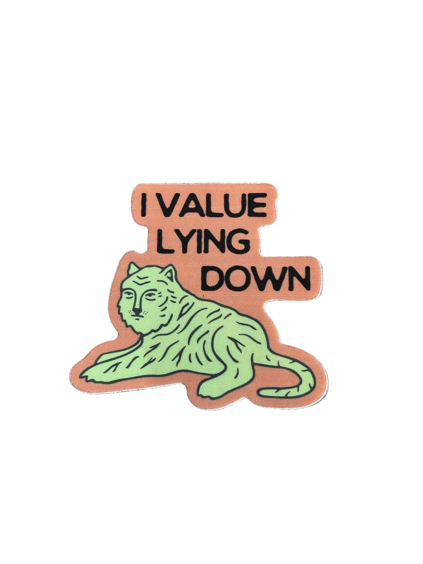 Lying Down Sticker