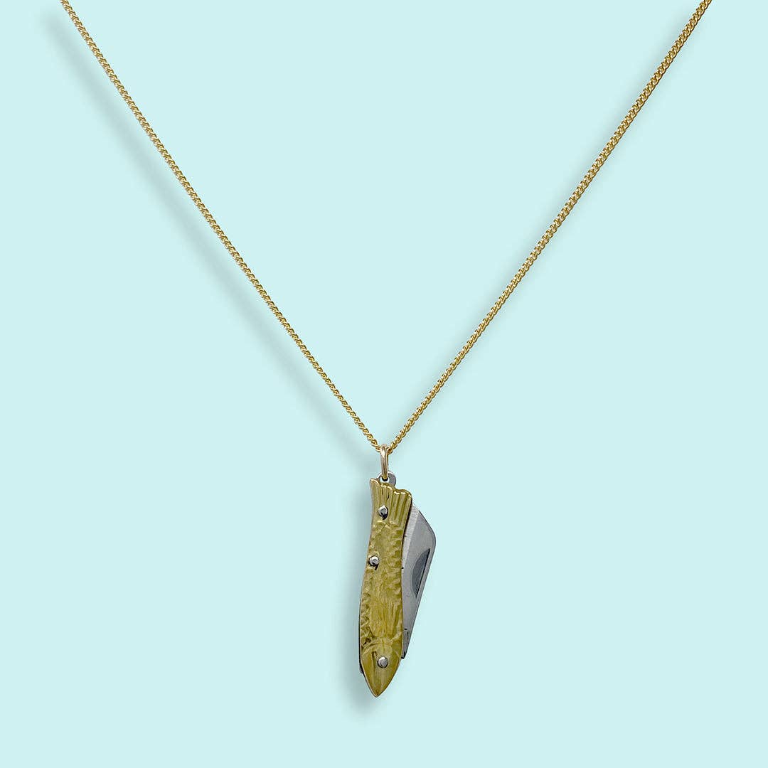 Small Fish Knife Necklace