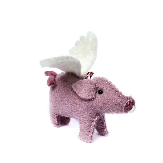 Felt Flying Pig