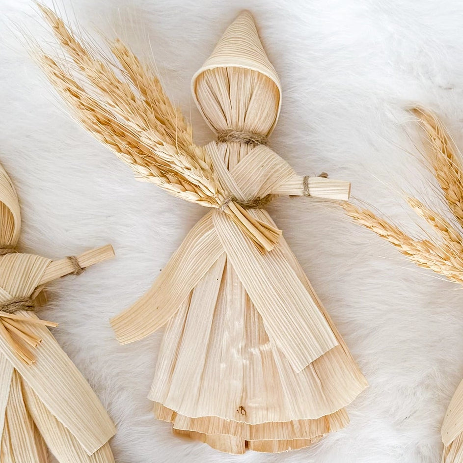 Corn Husk & Wheat Doll