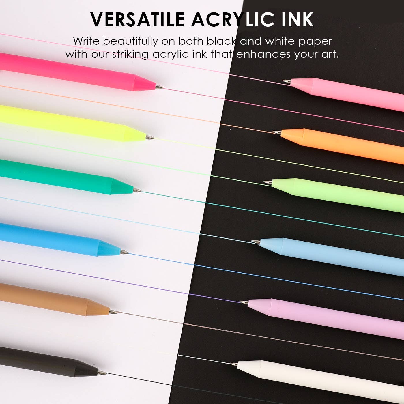 Retractable Colorflow Acrylic Gel Pen