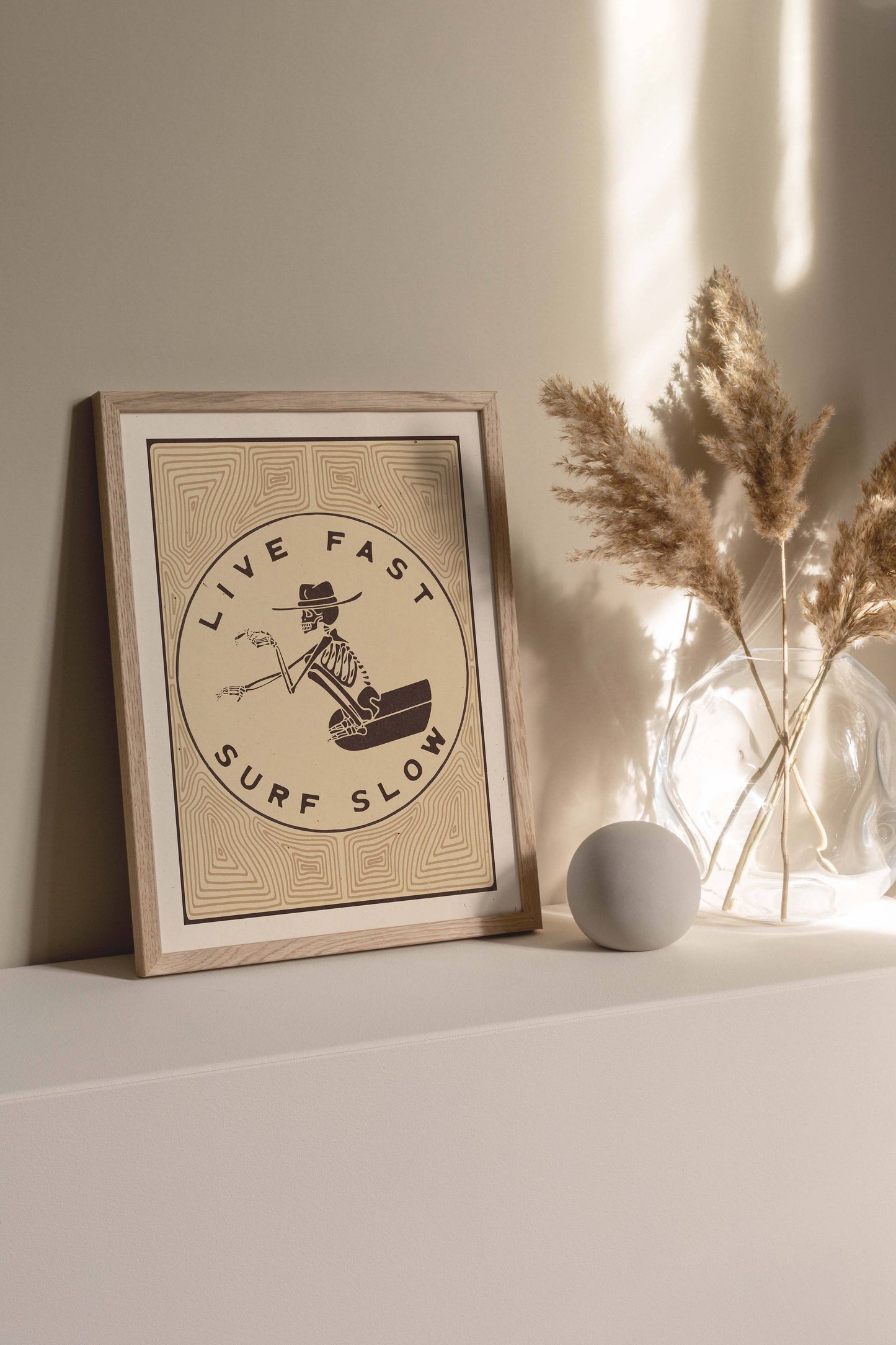 Live Fast Surf Slow 8x10 Print