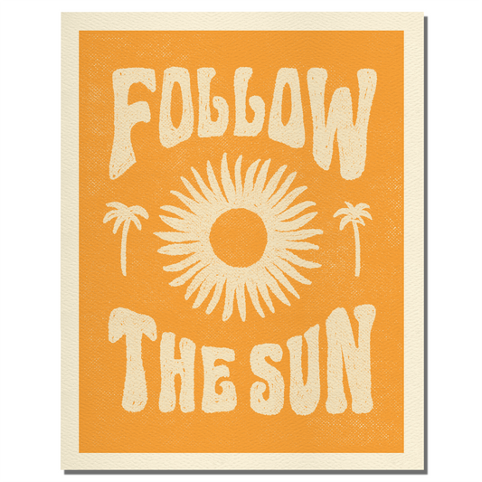 Follow The Sun Wall Art Print