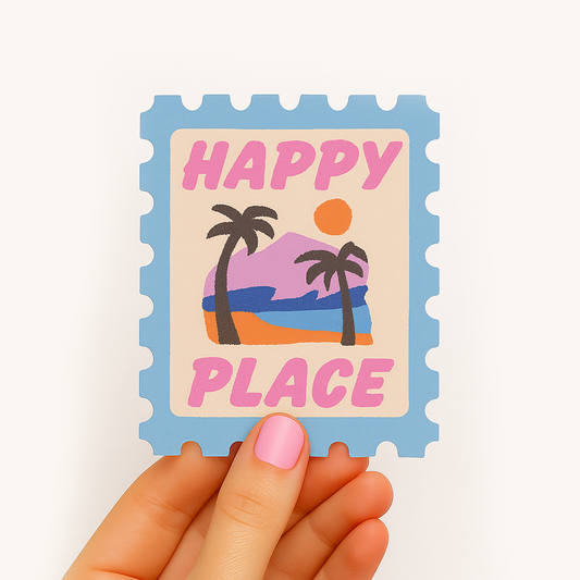 Happy Place Sticker