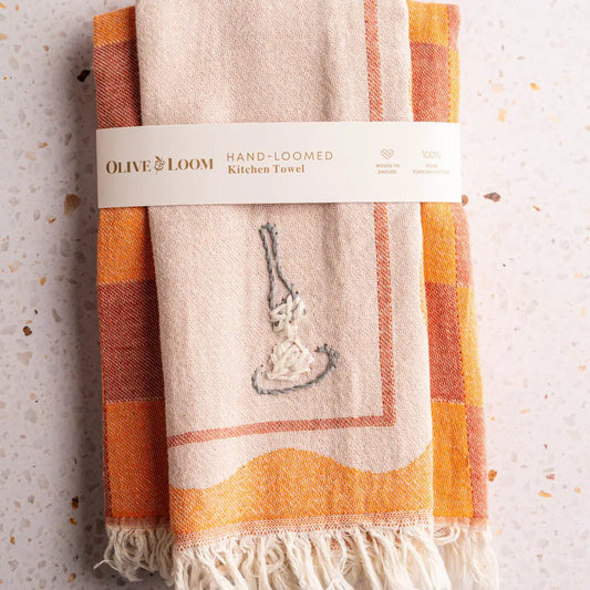 Hand Stitched Kitchen Towel