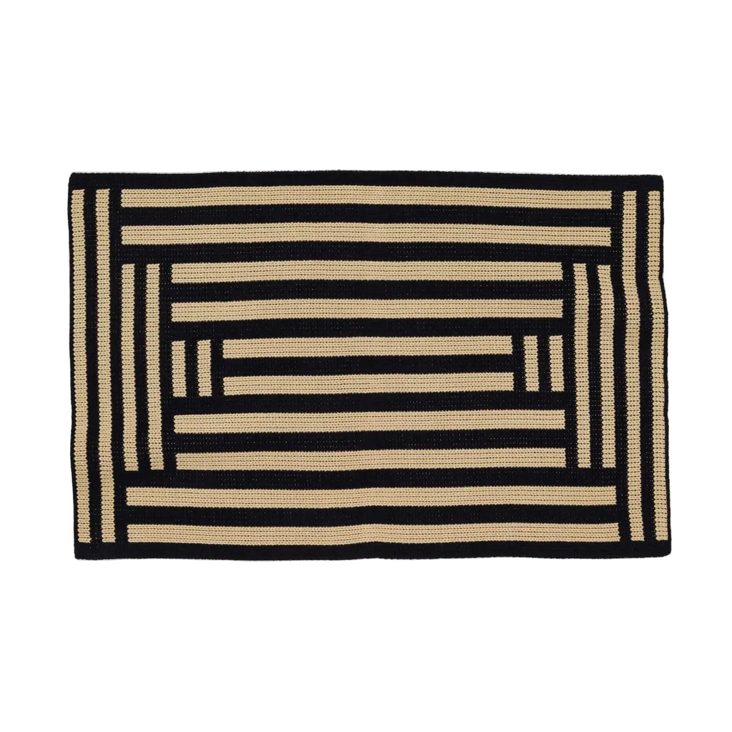 Columns Mini Rug - Black