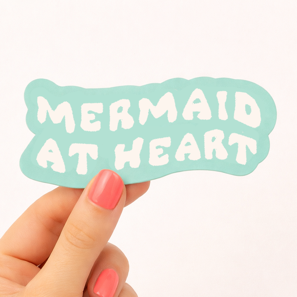 Mermaid at Heart Sticker