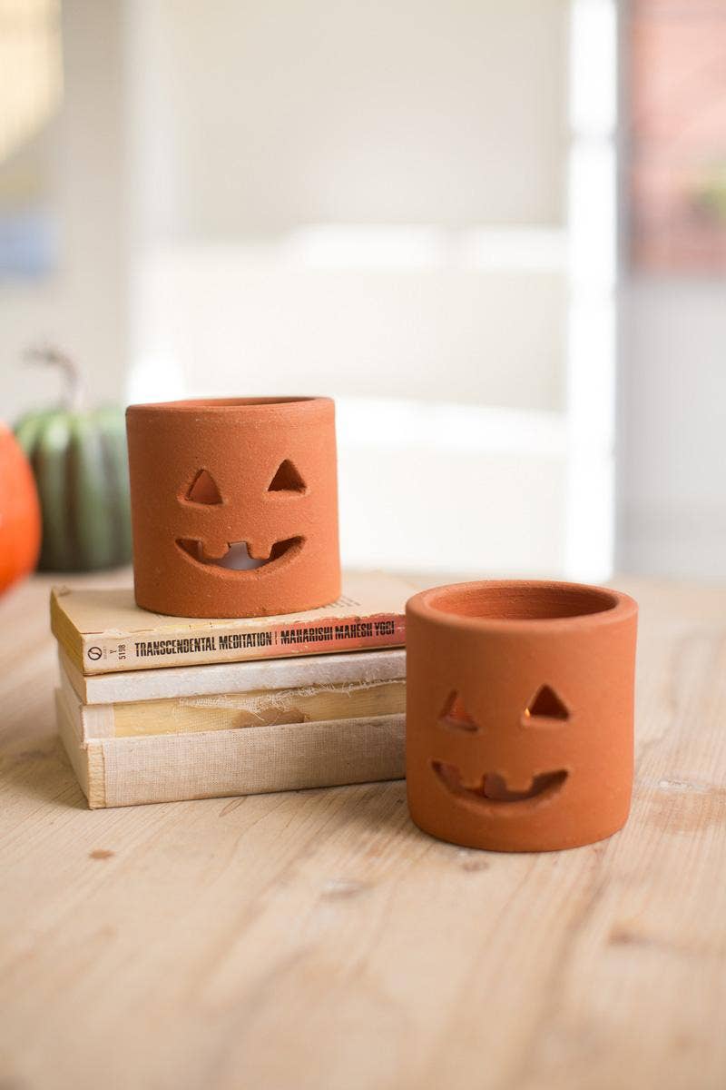 Terracotta Jack-o-Lantern