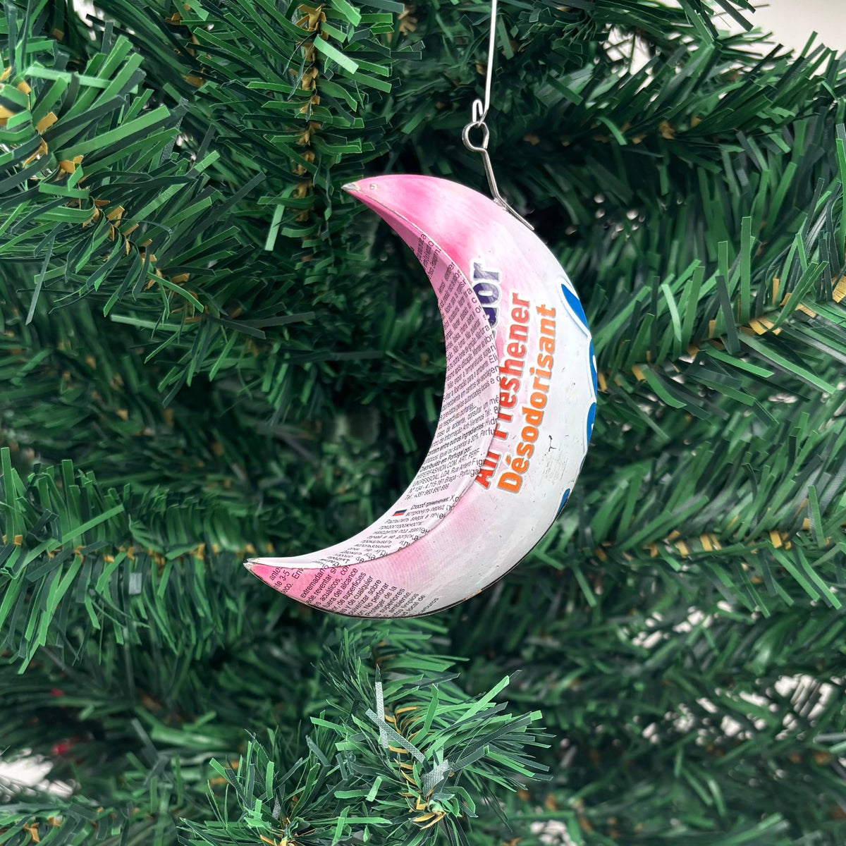 Recycled Moon Ornament