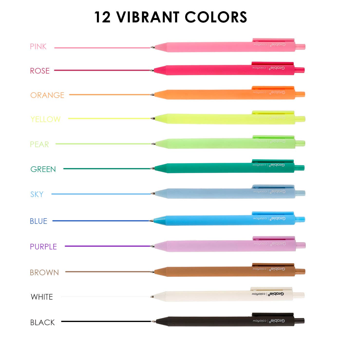 Retractable Colorflow Acrylic Gel Pen