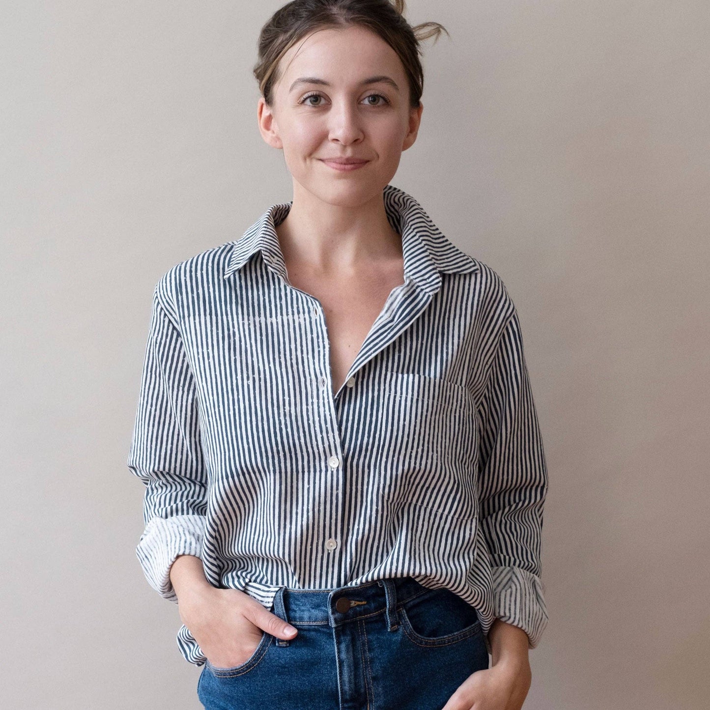 Navy Stripes Pali Top