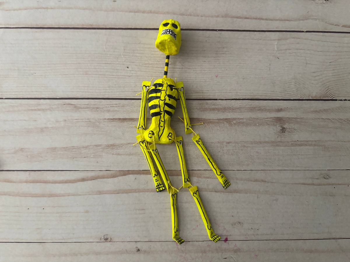 Mini Paper Mache Calavera Skeleton