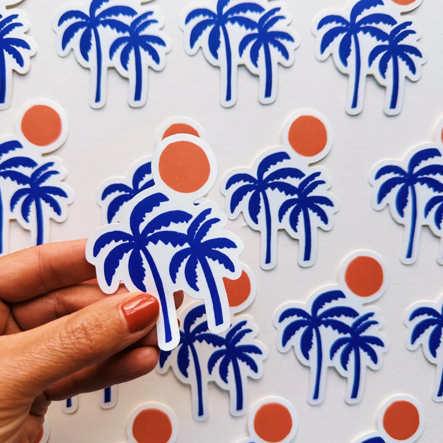 Palm Sunset Sticker