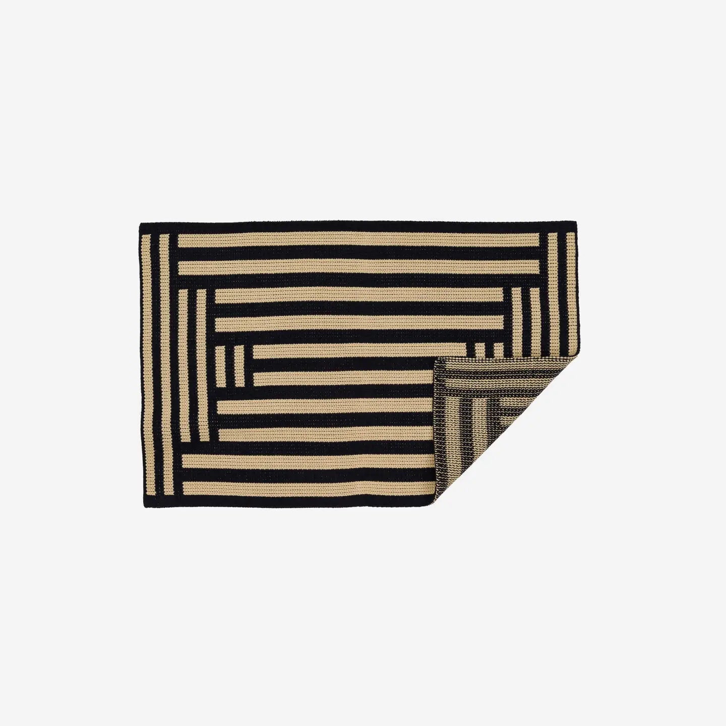 Columns Mini Rug - Black