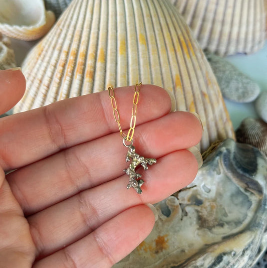 Cast Coral Pendant