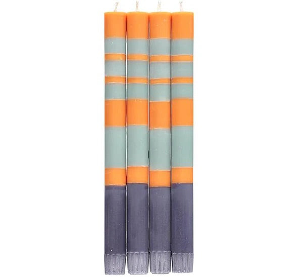 Striped Candle 4 pack