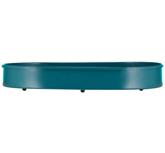 Oval Metal Candle Platter