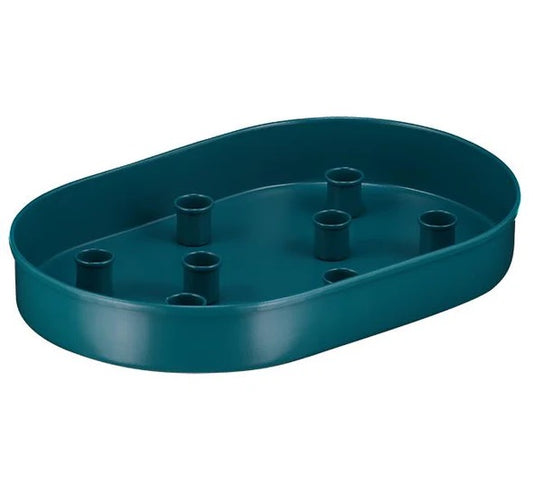 Oval Metal Candle Platter