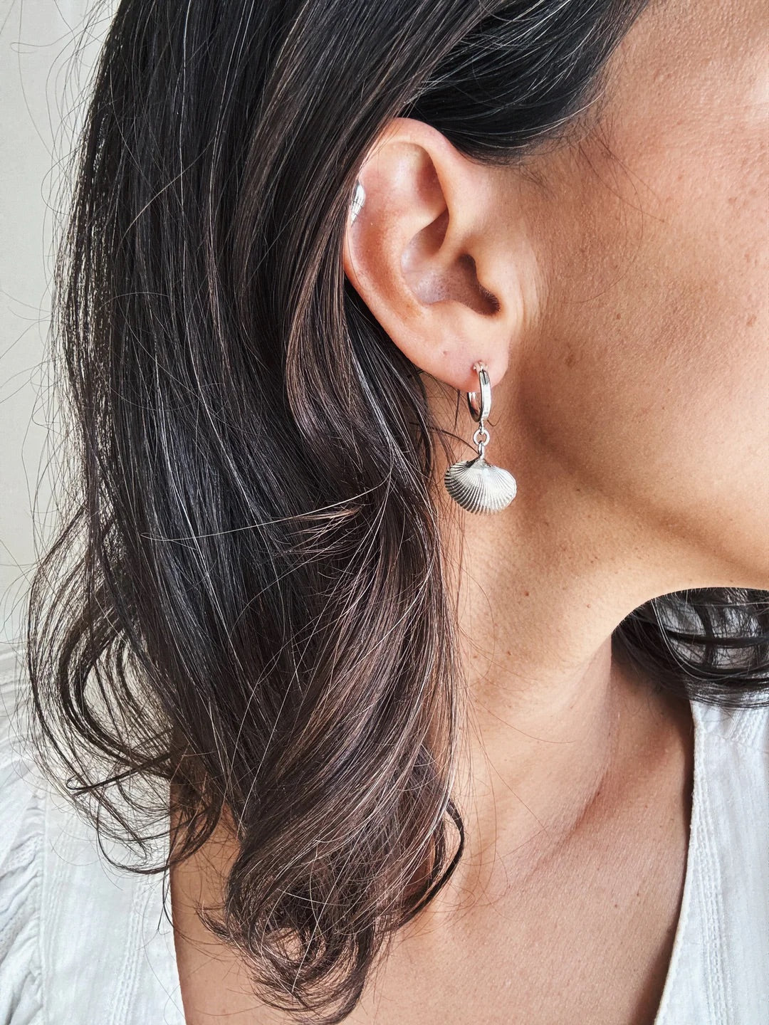 Shell Hoop Earrings