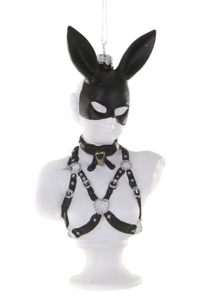 Leather Bunny Ornament
