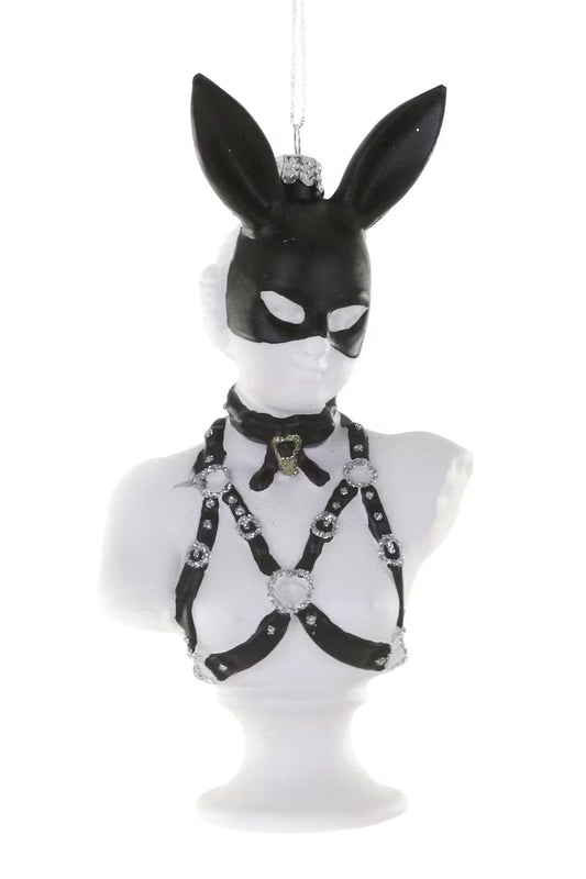 Leather Bunny Ornament