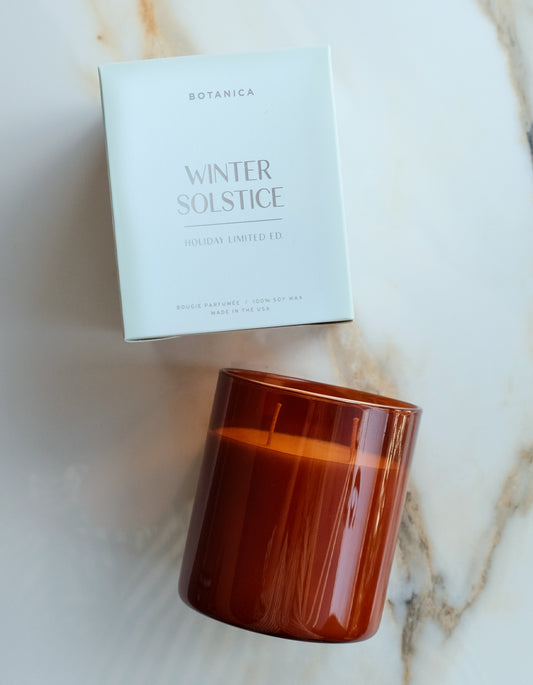 Winter Solstice Holiday Candle