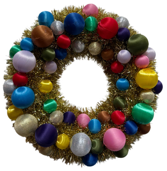 Satin Ball Wreath