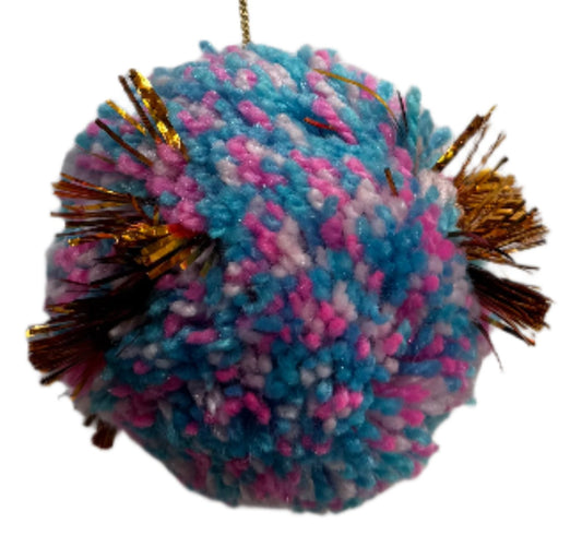 Large Tinsel Pom Pom