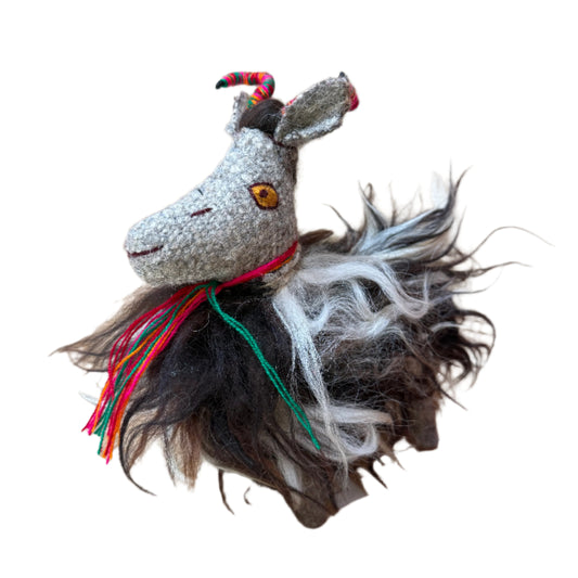 Brown Wool Donkey