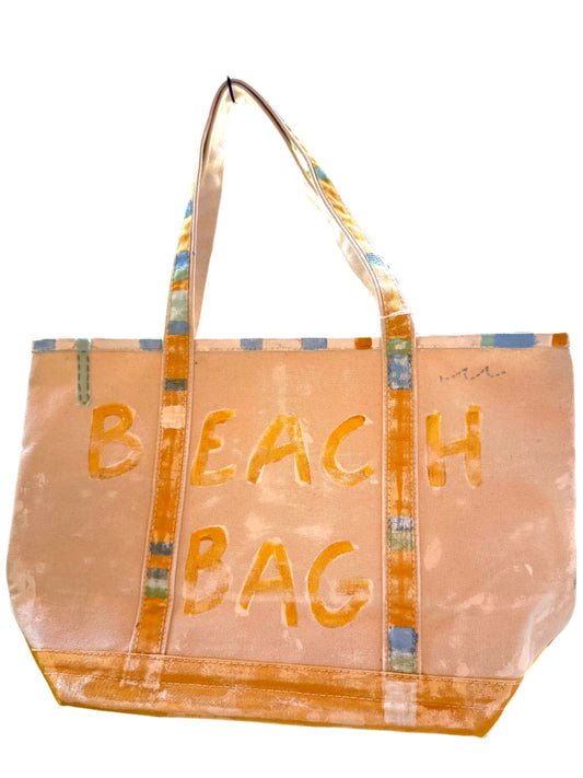 Yellow Beach Bag Tote