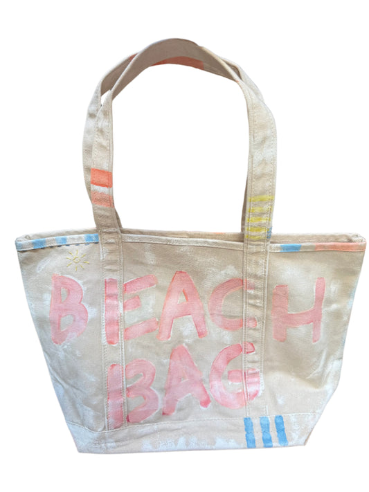 Beige Beach Bag Tote