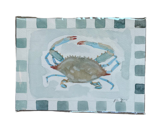 Blue Crab Watercolor