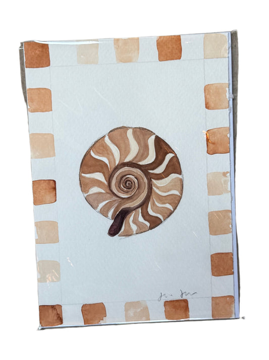 Nautilus Shell Watercolor