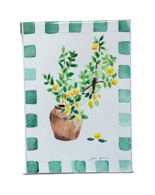 Lemon Tree Watercolor