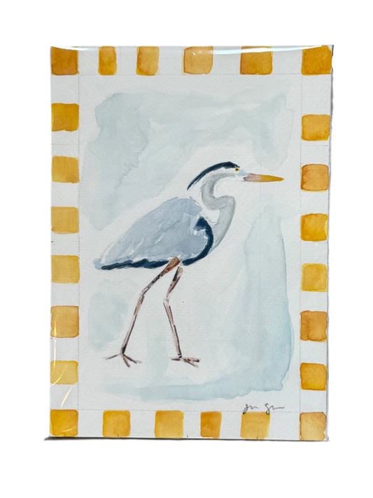 Blue Heron Watercolor