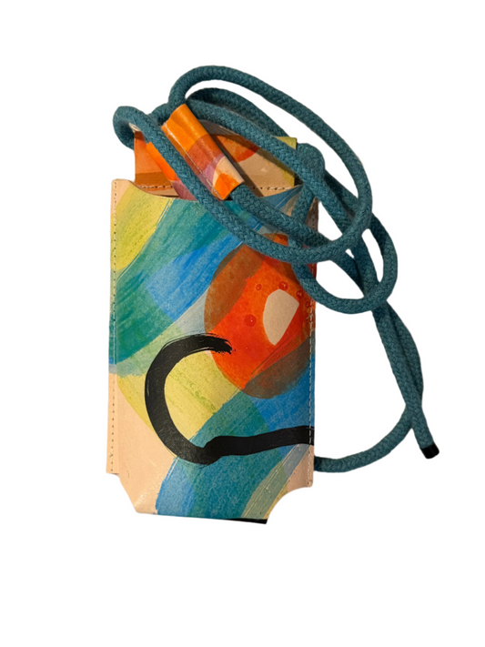Hand Painted Phone Bag