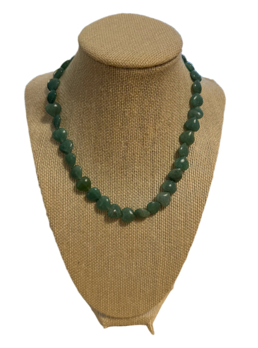 Aventurine Hearts Necklace