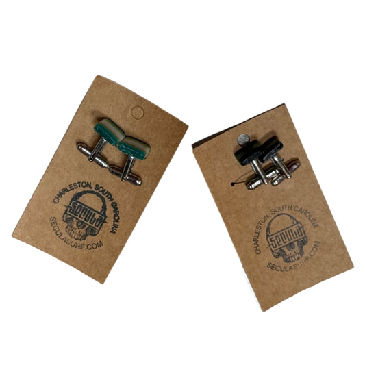 Surfboard Fin Cuff Links