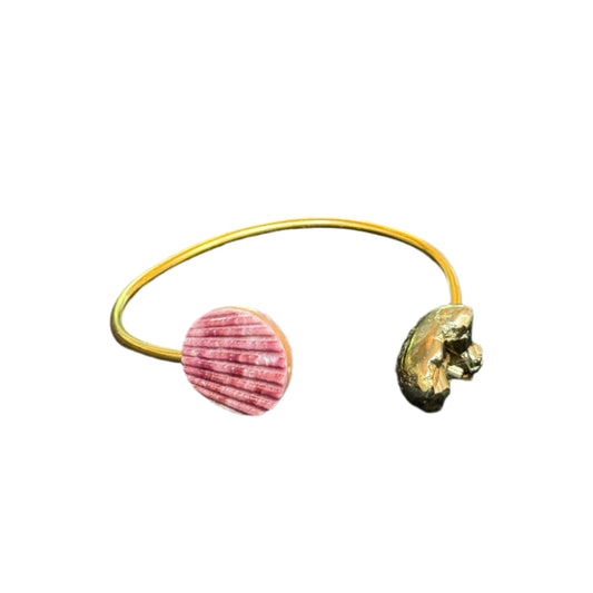 Scallop Shell/Pyrite Origin Bracelet